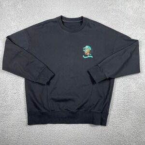 Trendiano Japanese Streetwear Sweatshirt Mens XL Black People Person Pixel NFT
